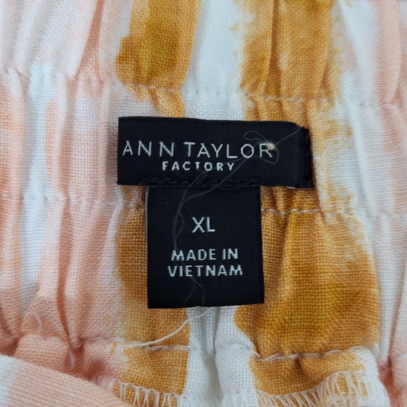 Ann Taylor Watercolor Tie Waist Skirt SZ XL - Picture 5 of 7